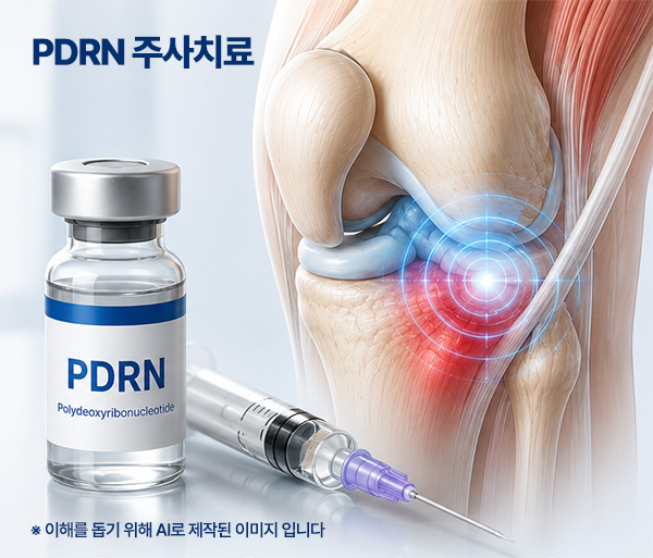 PDRN 주사 치료 컨셉 이미지
